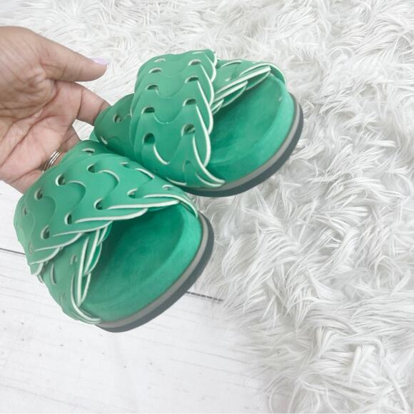 Rag & Bone Bailey Sport Slide Sandal in Kelly in‎ Green Size 36 - Picture 8 of 9